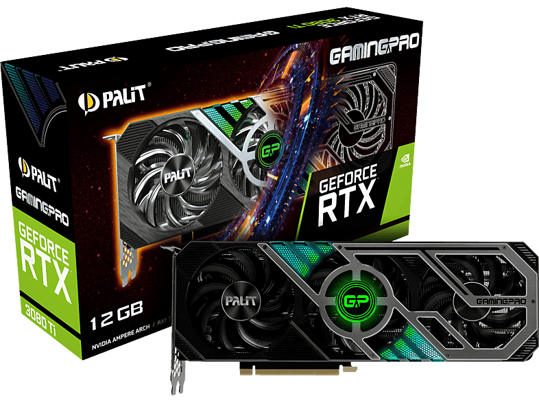 PALIT GeForce RTX™ 3080 Ti GamingPro 12GB LHR (NED308T019KB-132AA) (NVIDIA, Grafikkarte)