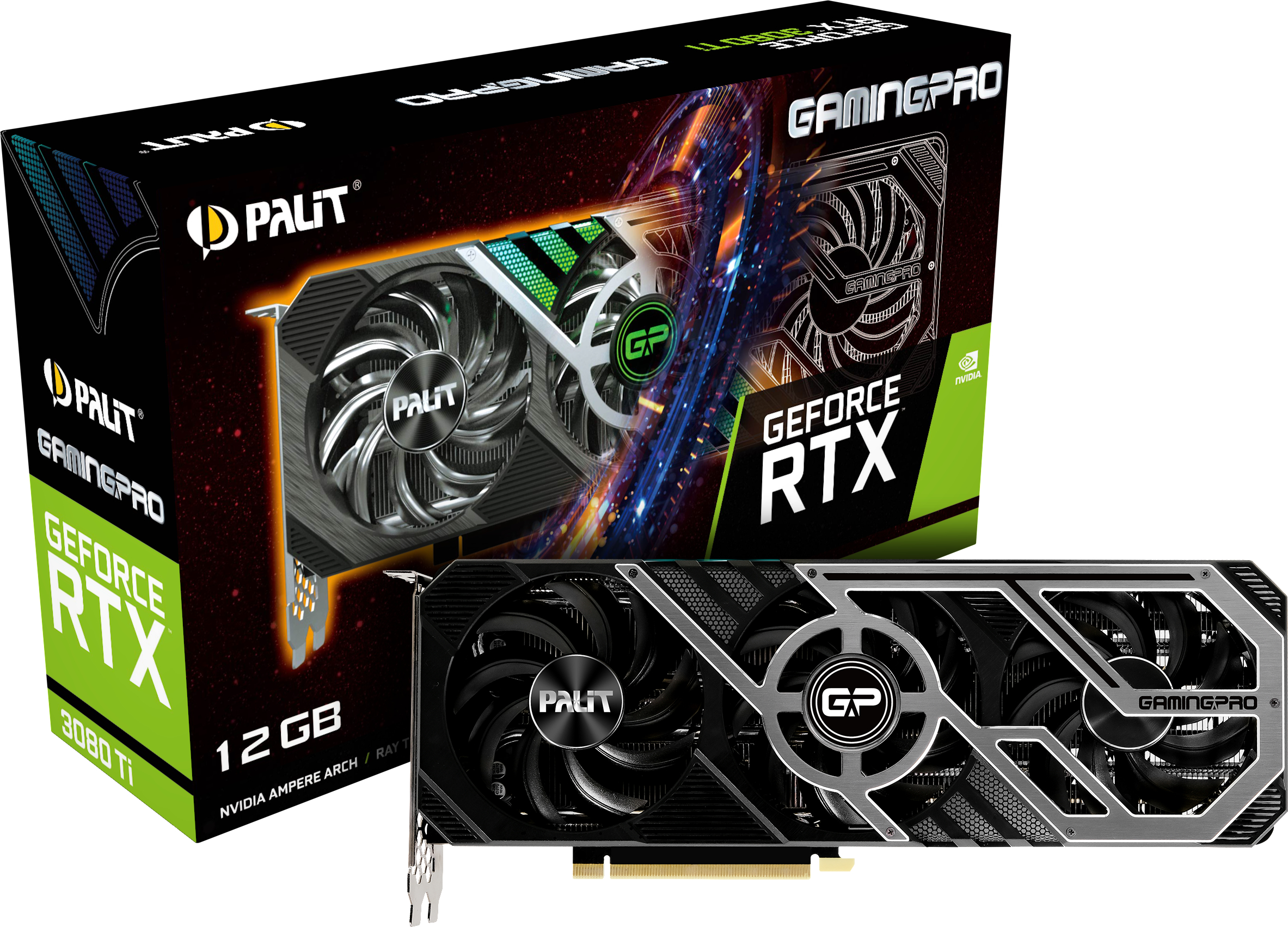 PALIT GeForce RTX™ 3080 Ti GamingPro 12GB LHR (NED308T019KB-132AA) (NVIDIA, Grafikkarte)