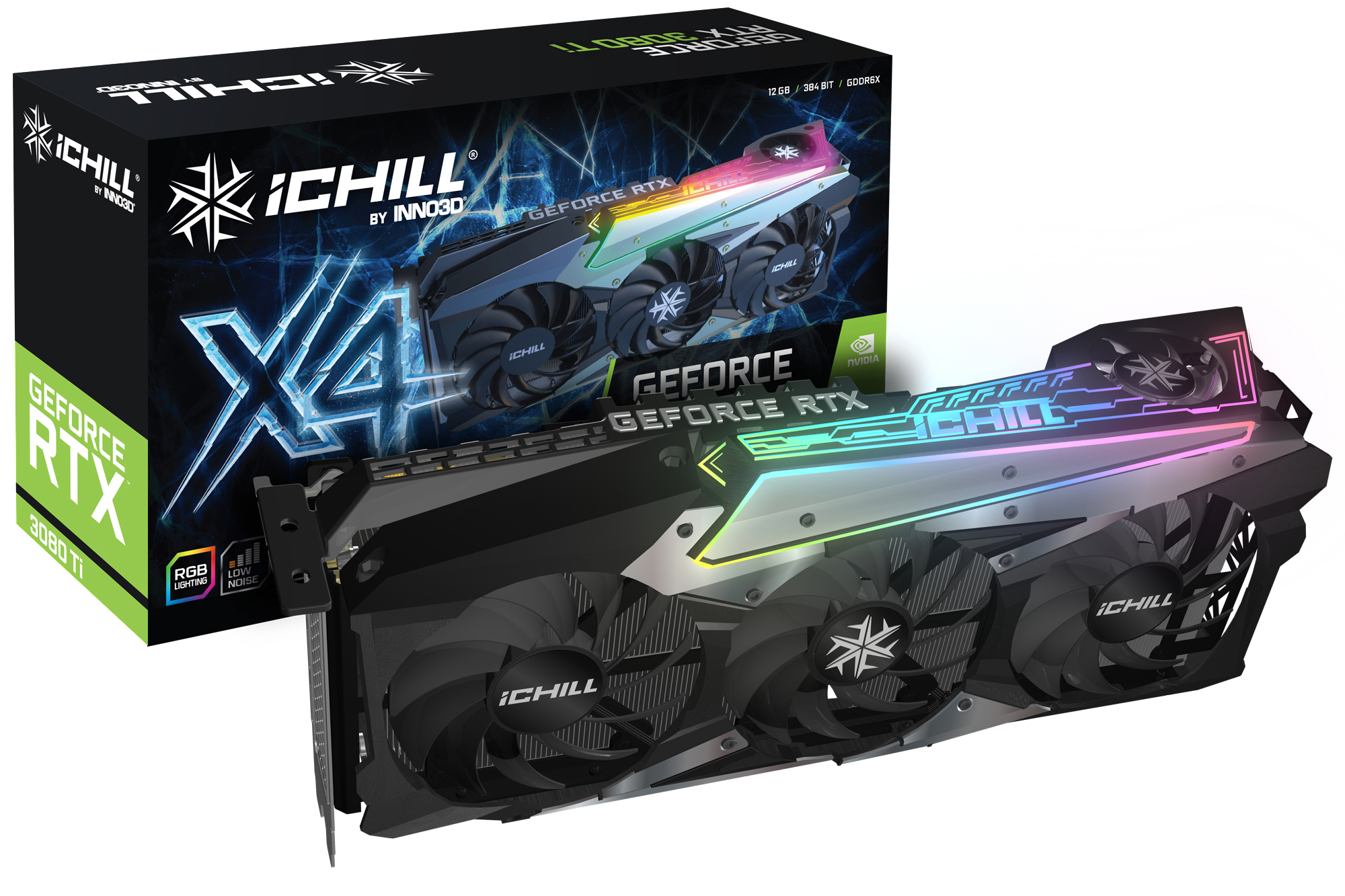 INNO3D GeForce RTX™ 3080 Ti iCHILL X4 LHR (C308T4-126XX-1810VA36) (NVIDIA, Grafikkarte)