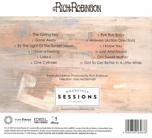Rich Robinson - Woodstock Sessions Vol.3  - (CD)