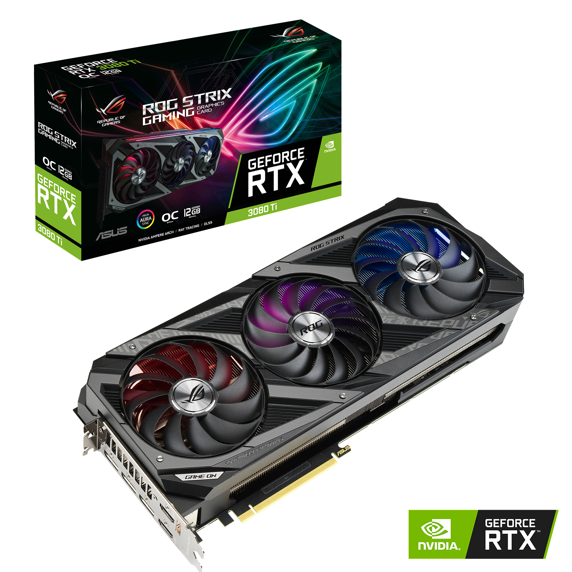 ASUS GeForce RTX™ 3080 Ti ROG Strix Gaming OC 12GB LHR (90YV0GT1-M0NM00) (NVIDIA, Grafikkarte)