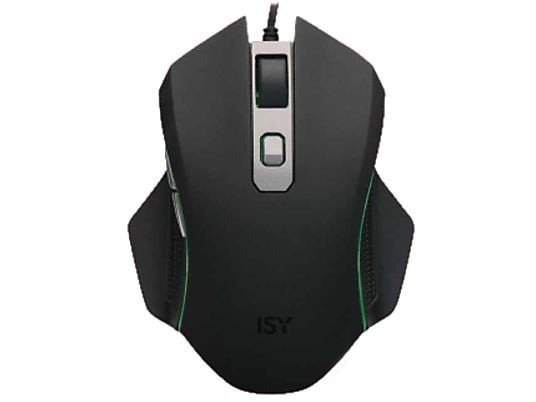 ISY Maus ICM-3200, RGB, USB, 2400dpi, Schwarz