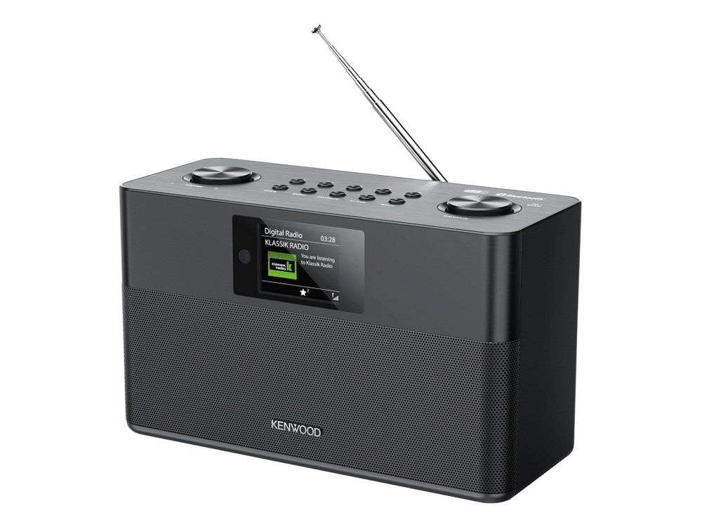 Radio Kenwood Crst80dabb tft 2.4 20 w con rds fm bluetooth bassreflex stereo negro color y