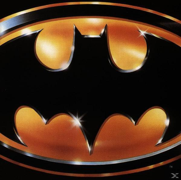 A Batman logója, egy fekete denevér sziluett sárga oválban, ezüst szegéllyel.