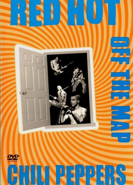 DVD borító: Red Hot Chili Peppers, a zenekar tagjai egy ajtóban, narancssárga háttérrel.