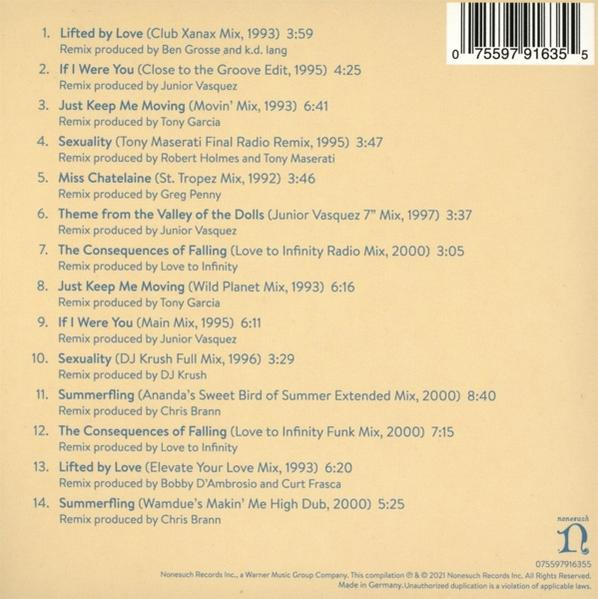Rückseite einer CD mit Songtiteln und Text.