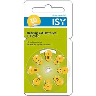 ISY IBA-2010 Type 10 Batterijen Voor Hoortoestellen 16 Stuks