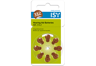 ISY IBA-2312 Type 312 Batterijen voor Hoortoestellen 16 Stuks