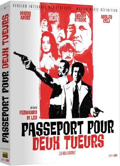 Couverture DVD d'un film avec acteurs et le titre 'Passeport pour Deux Tueurs'.