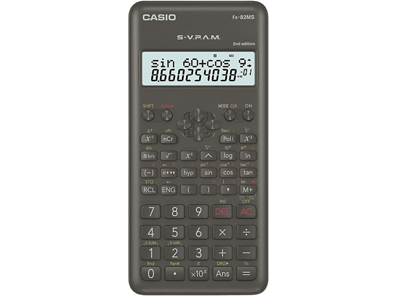 Calculadora científica | Casio FX-82MS-2, .M., 240 funciones, Editor  de datos STAT, Negro