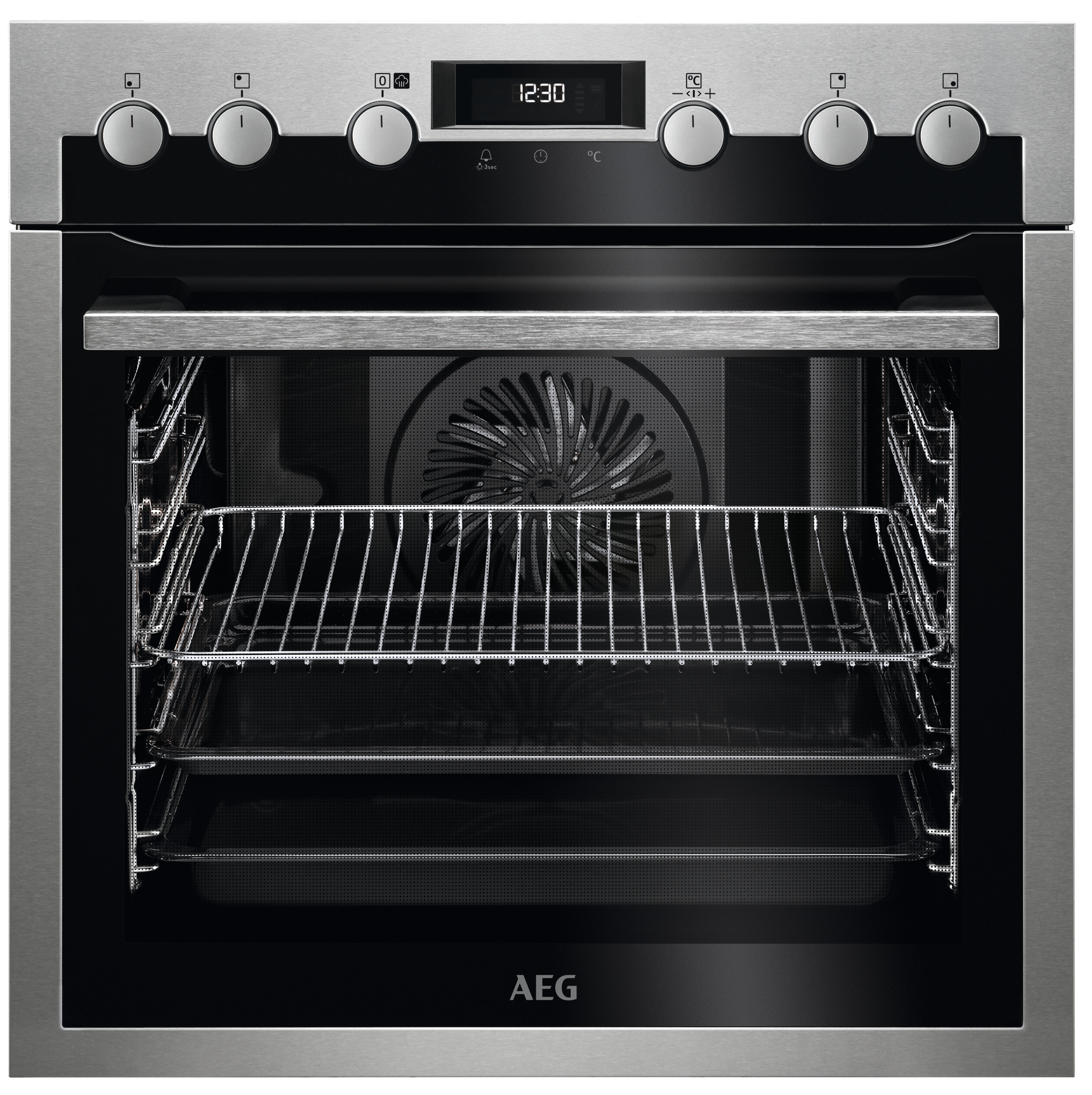 AEG HZ55M30I5R Serie 6000 mit SteamBake Feuchtigkeitszugabe (mit Pyrolyse), Einbauherdset (Induktionskochfeld, A+, 71 l)
