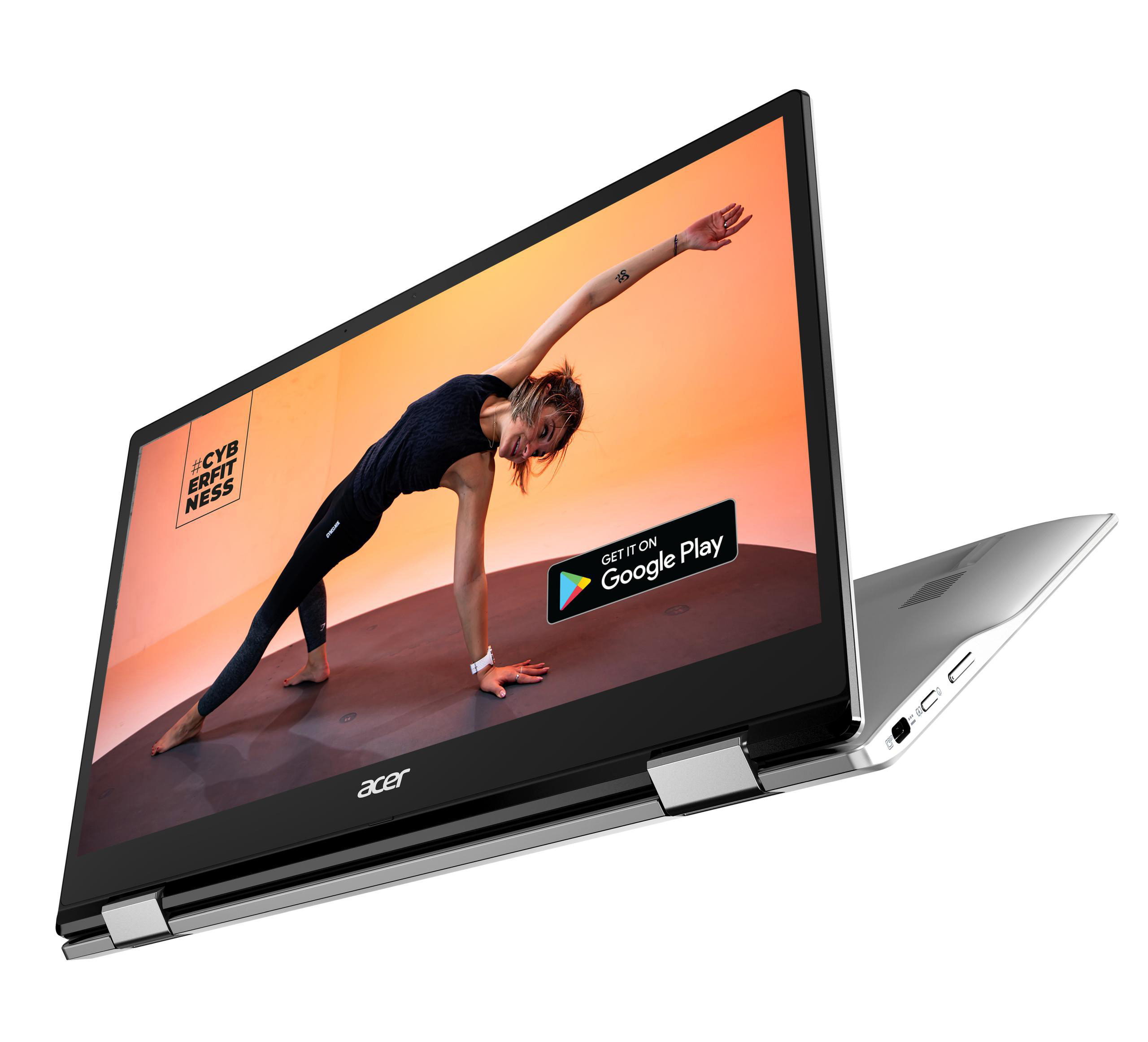 ACER Chromebook Spin 513 (CP513-1H-S72Y) mit Tastaturbeleuchtung - 13,3 Zoll - Qualcomm - 7c - 4 GB - 64 GB - Qualcomm Adreno™ Onboard Graphics - Google ChromeOS