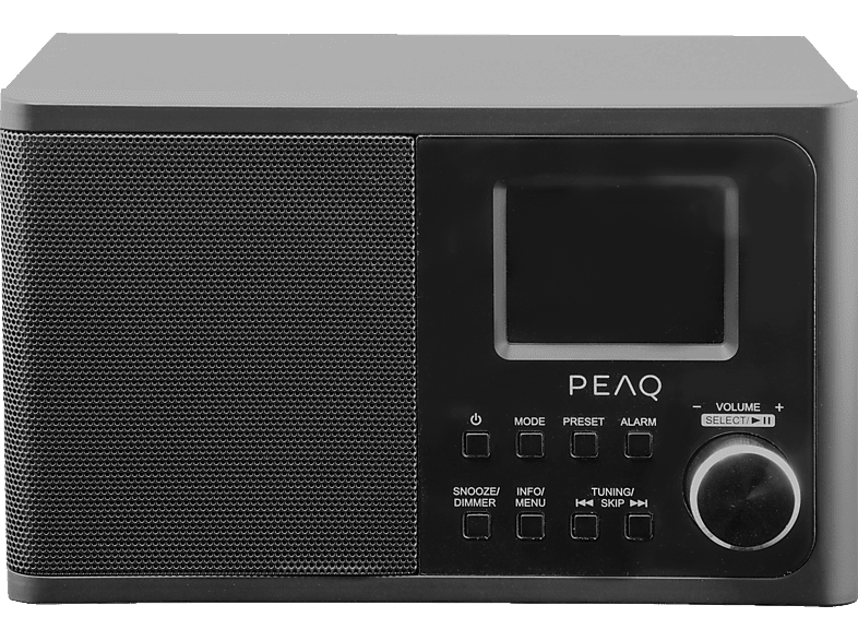 PEAQ PDR 170 BT-B DAB+ Radio, DAB+, FM, Schwarz