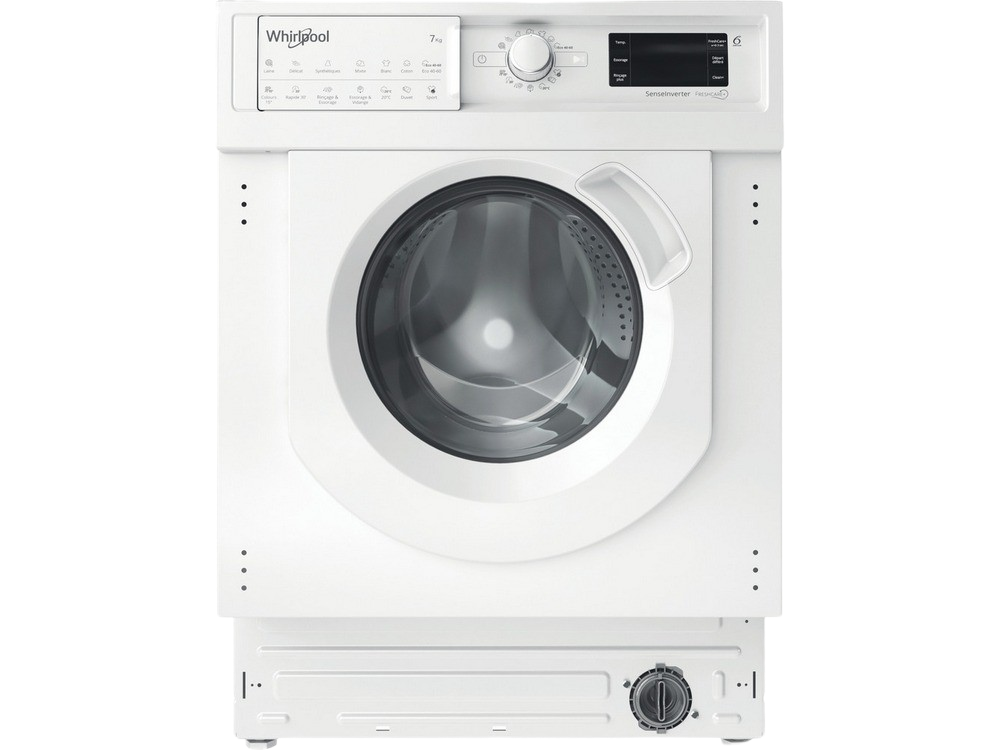 Lavadora secadora - Whirlpool BI WDWG 751482 EU N, 7 kg/5kg, 1400 rpm, 6th Sense, 14 programas, Blanco