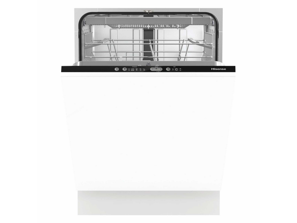 Lavavajillas - Hisense HV661C60, Independiente, 16 servicios, 5 programas, 59.6 cm, Motor Inverter, Blanco