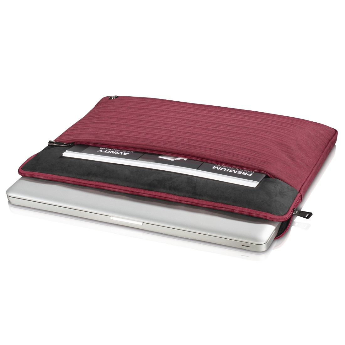 Polyester, Notebooktasche HAMA 15.6 Polyurethan Rot Sleeve (PU), für Zoll Tayrona Universal