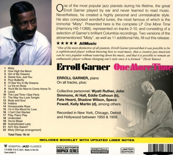 Erroll Garner - ONE MORE TIME  - (CD)