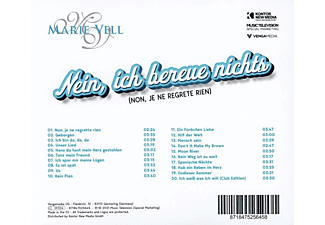 Marie Vell - Nein,Ich bereue nichts (Non,je ne regrete rien)  - (CD)