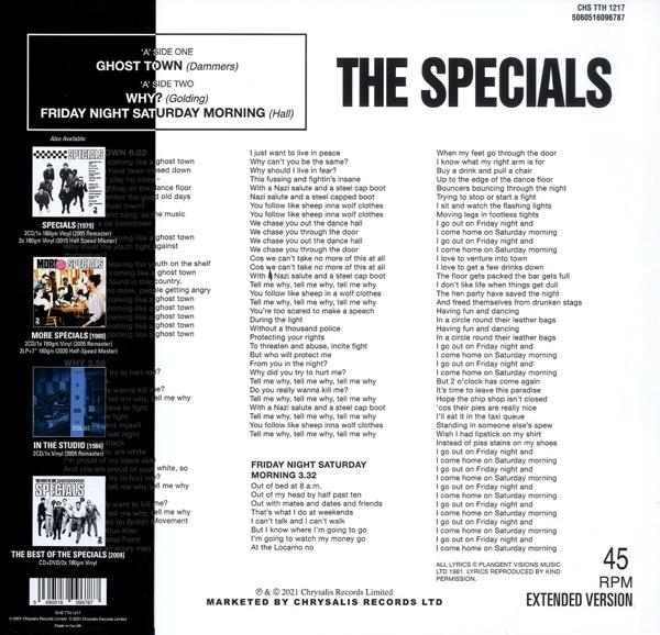 Anniversary - Specials Town-40th - The (analog)) (EP Ghost