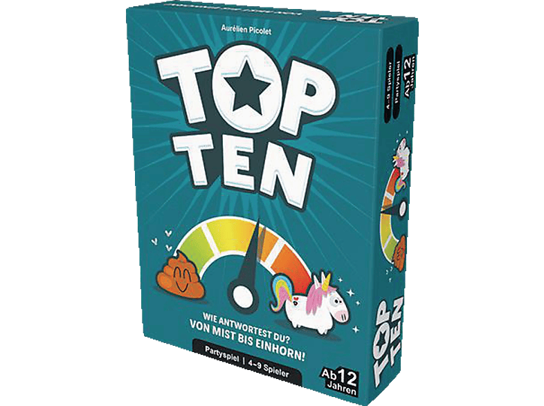 COCKTAIL GAMES Top Ten Gesellschaftsspiel Mehrfarbig
