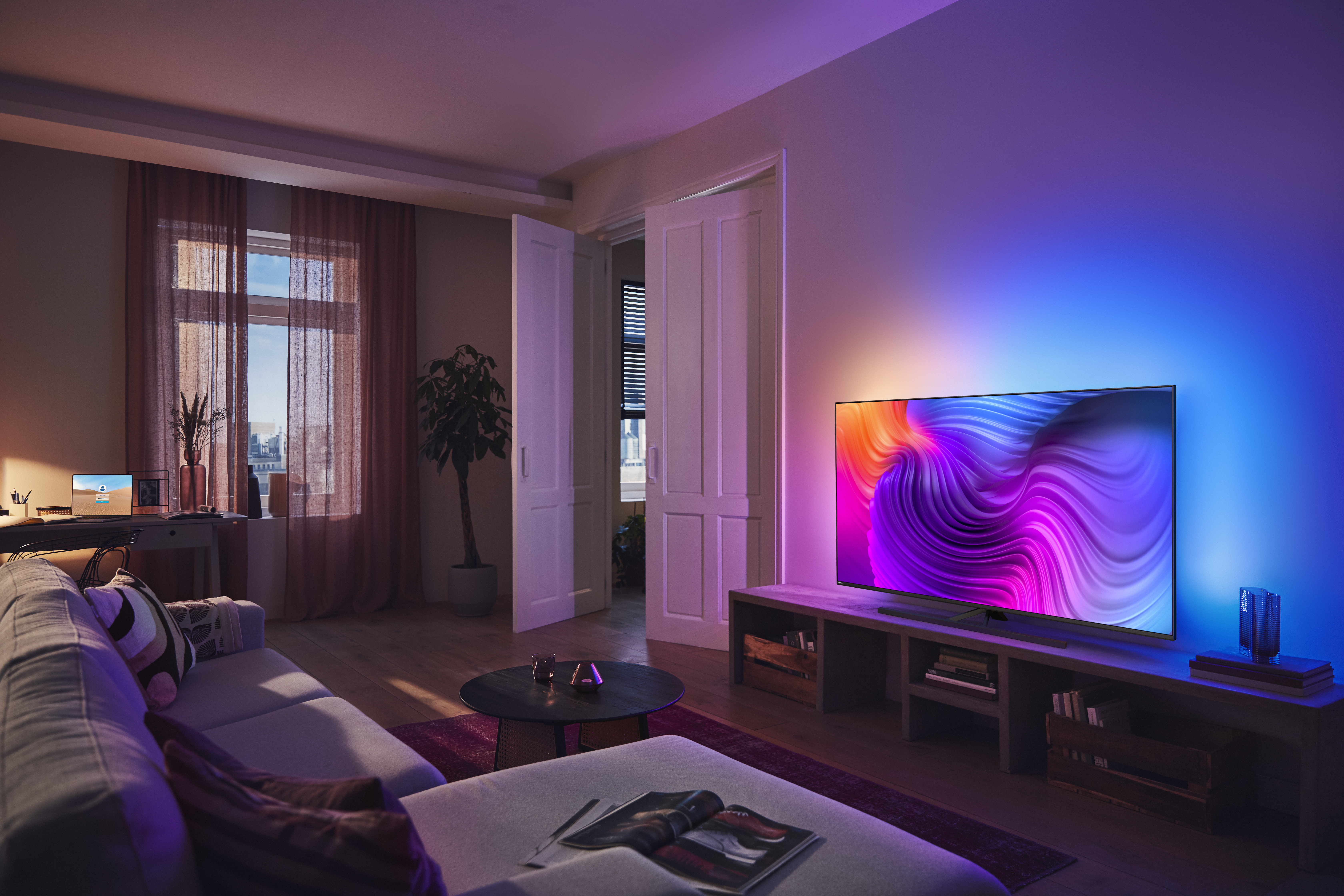 PHILIPS 43PUS8546/12 LED TV (Flat, 43 Zoll / 108 cm, UHD 4K, SMART TV, Ambilight, Android TV)