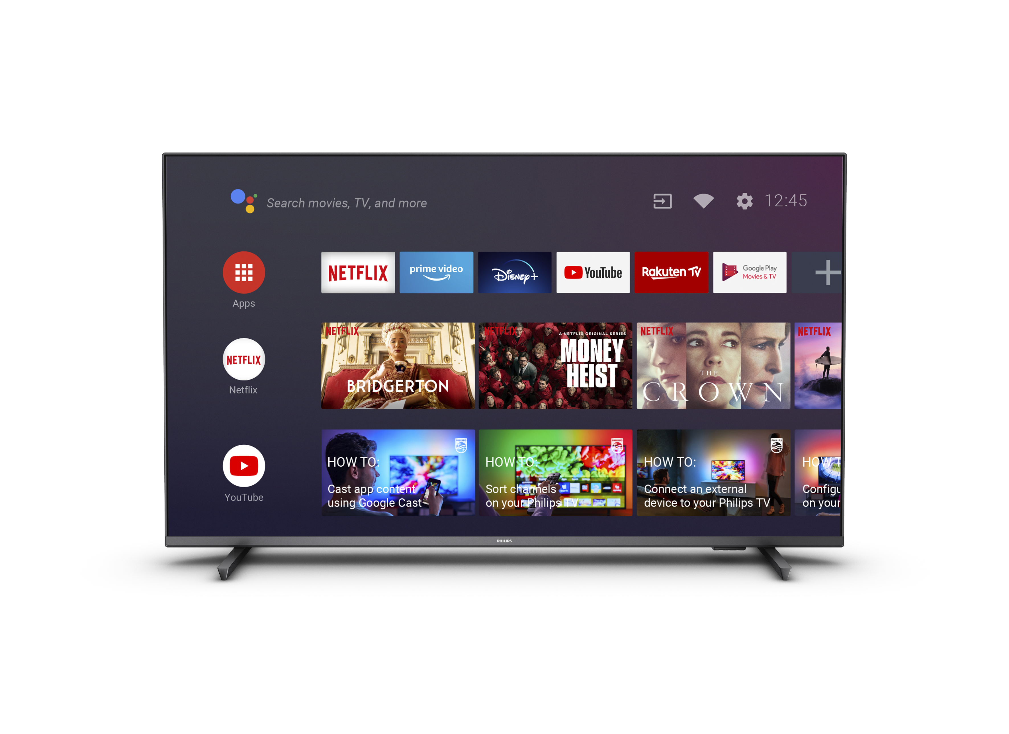 PHILIPS 65PUS7906/12 LED TV (Flat, 65 Zoll / 164 cm, UHD 4K, SMART TV, Ambilight, Android TV™ 10 (Q))