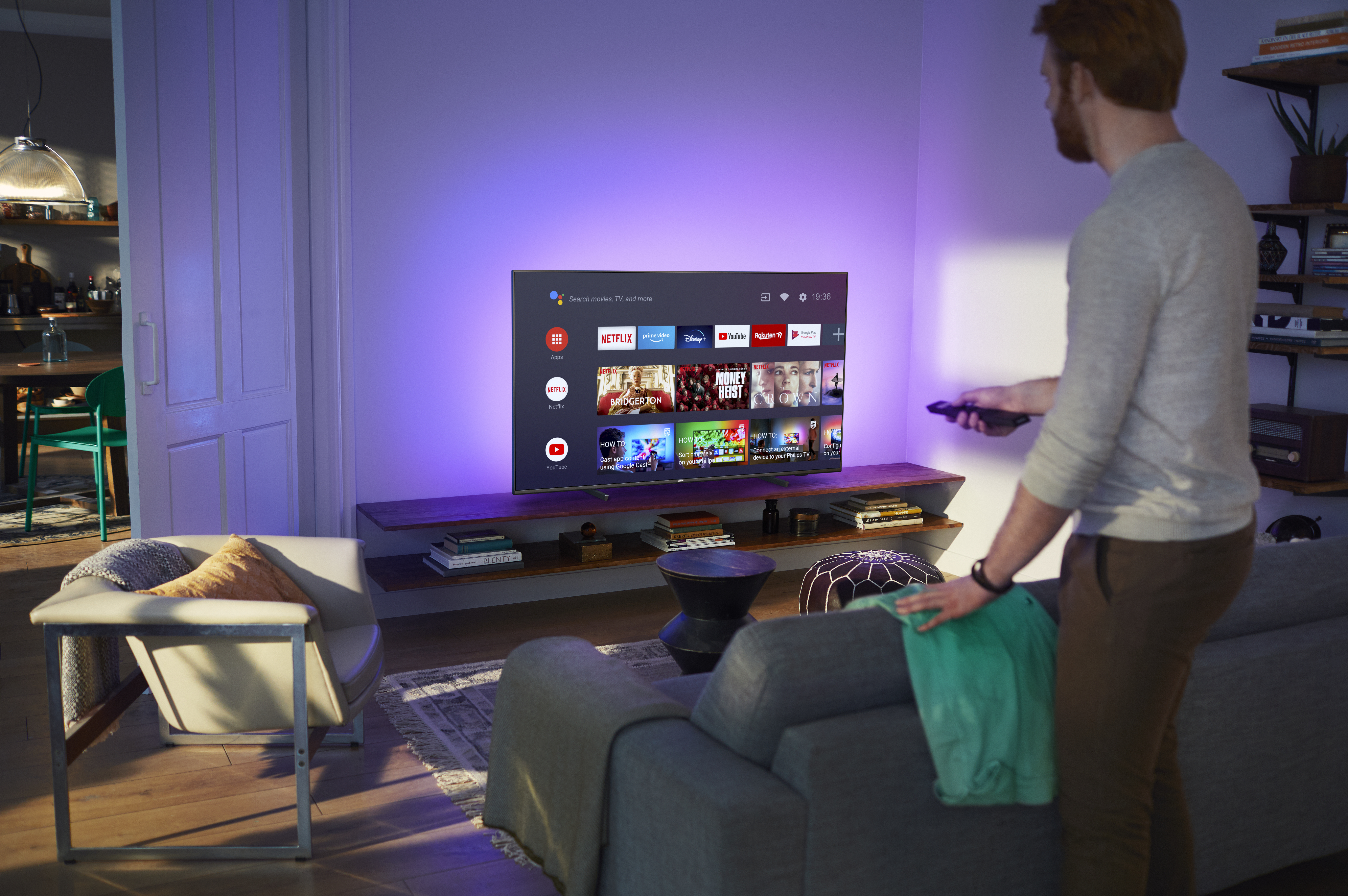 PHILIPS 75PUS7906/12 LED TV (Flat, 75 Zoll / 189 cm, UHD 4K, SMART TV, Ambilight, Android TV™ 10 (Q))