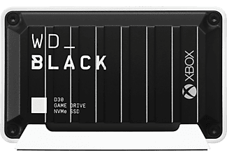 WD _BLACK™ D30 Game Drive für Xbox 1 TB Gaming Speicher für Xbox, SSD-Geschwindigkeit, Gaming SSD, Schwarz/Weiß