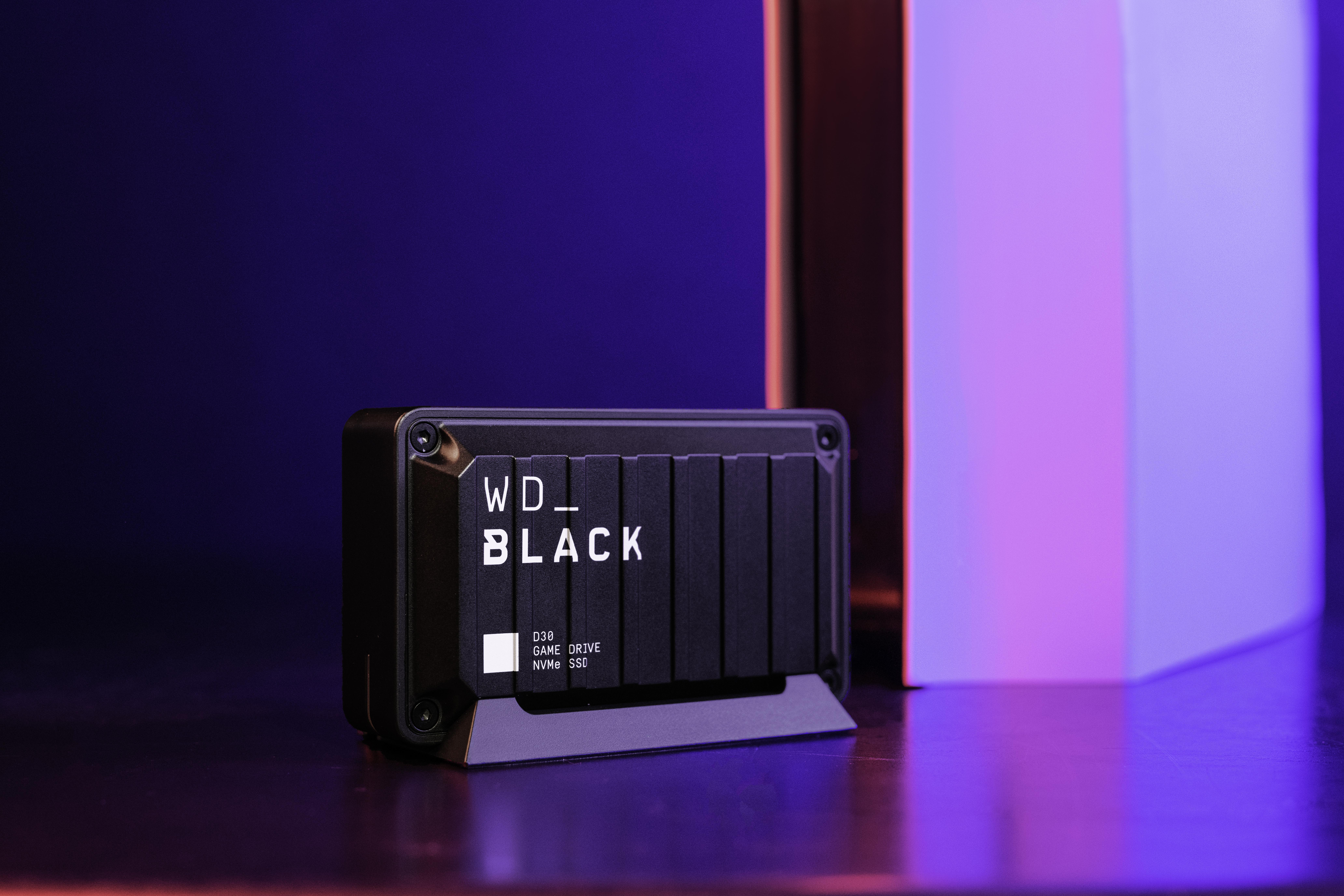 WD_BLACK™ D30 Game Drive 500 GB Gaming Speicher für PS4/PS5, SSD-Geschwindigkeit, Gaming SSD, Schwarz