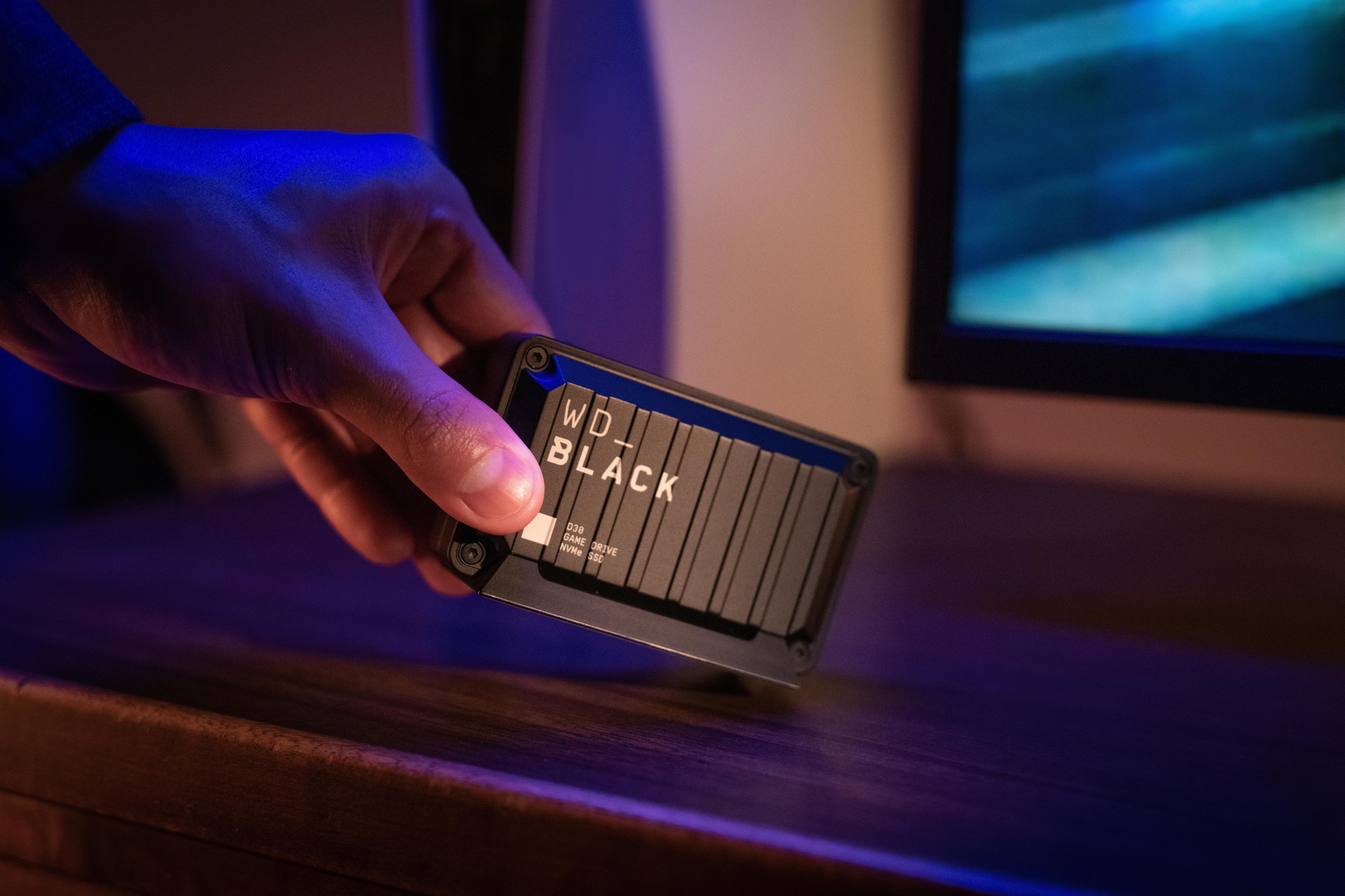 WD_BLACK™ D30 Game Drive 500 GB Gaming Speicher für PS4/PS5, SSD-Geschwindigkeit, Gaming SSD, Schwarz