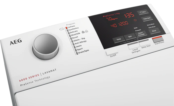 AEG LTN6G261E Felültöltős mosógép, 6 kg, 1200 f/p.