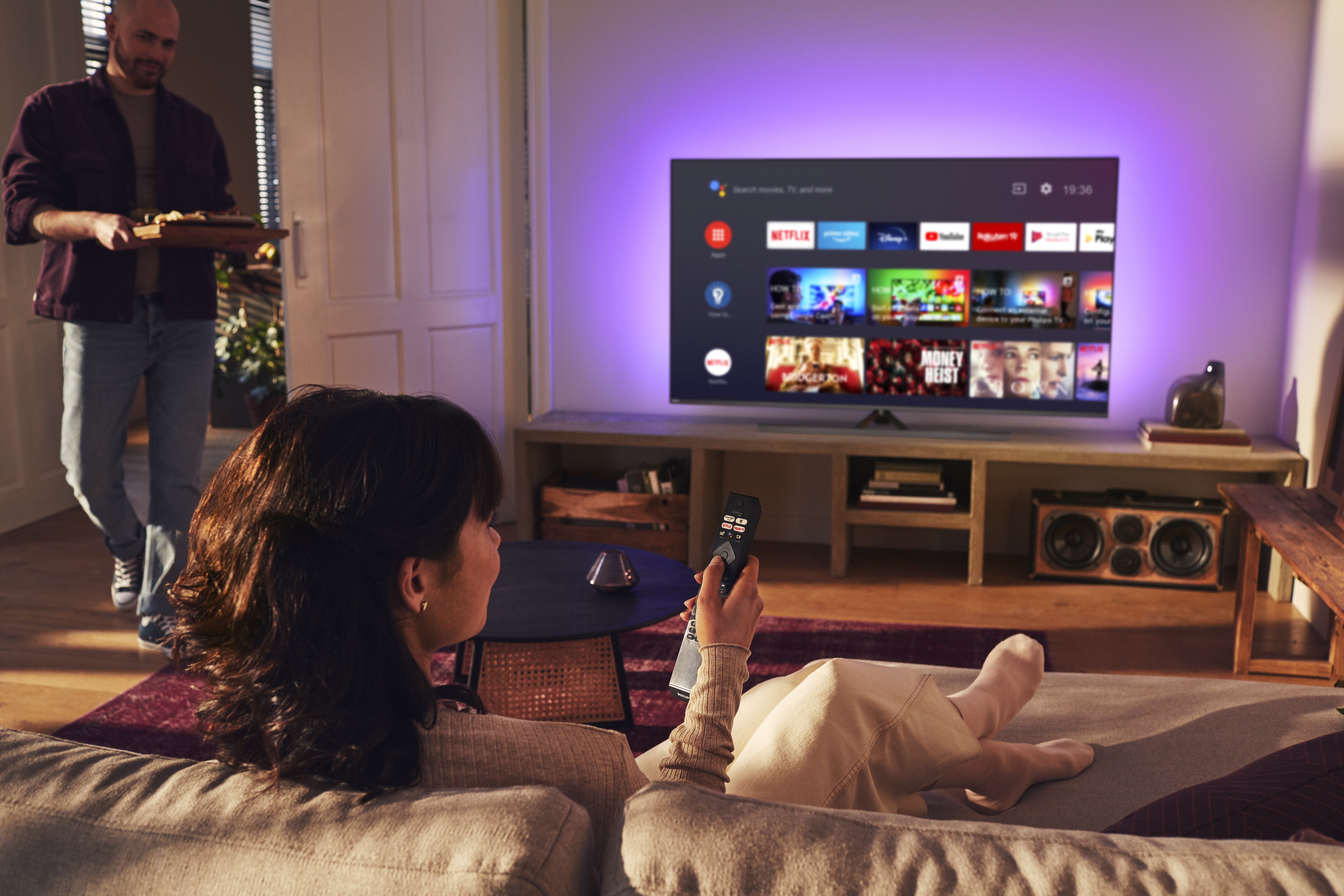 PHILIPS 65PUS8546/12 LED TV (Flat, 65 Zoll / 164 cm, UHD 4K, SMART TV, Ambilight, Android TV™ 10 (Q))