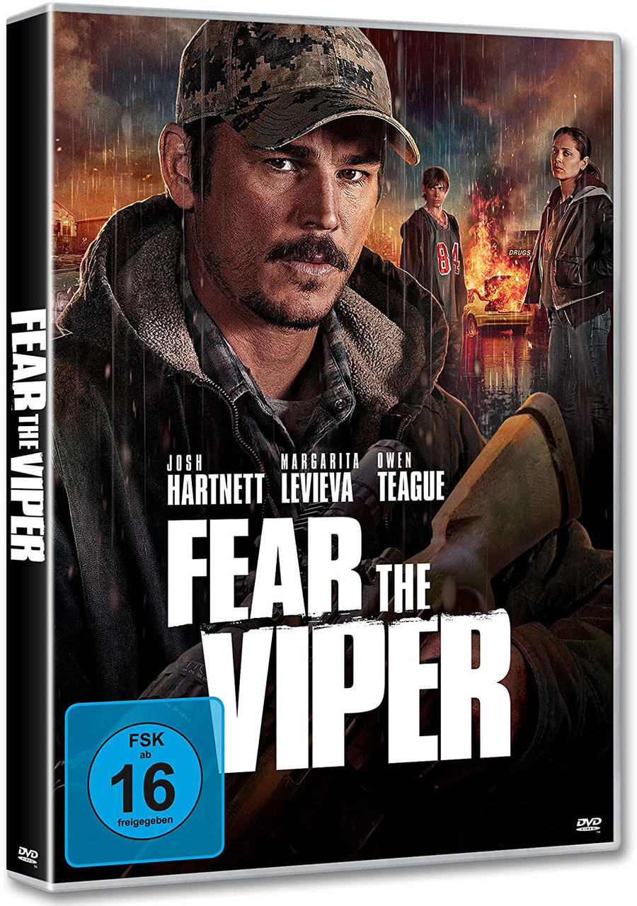 DVD-Cover für den Film 'Fear the Viper' mit Josh Hartnett.