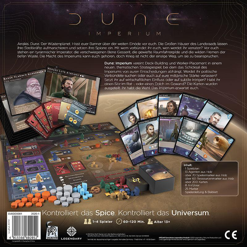 DIRE WOLF DIGITAL Dune: Mehrfarbig Imperium Gesellschaftsspiel