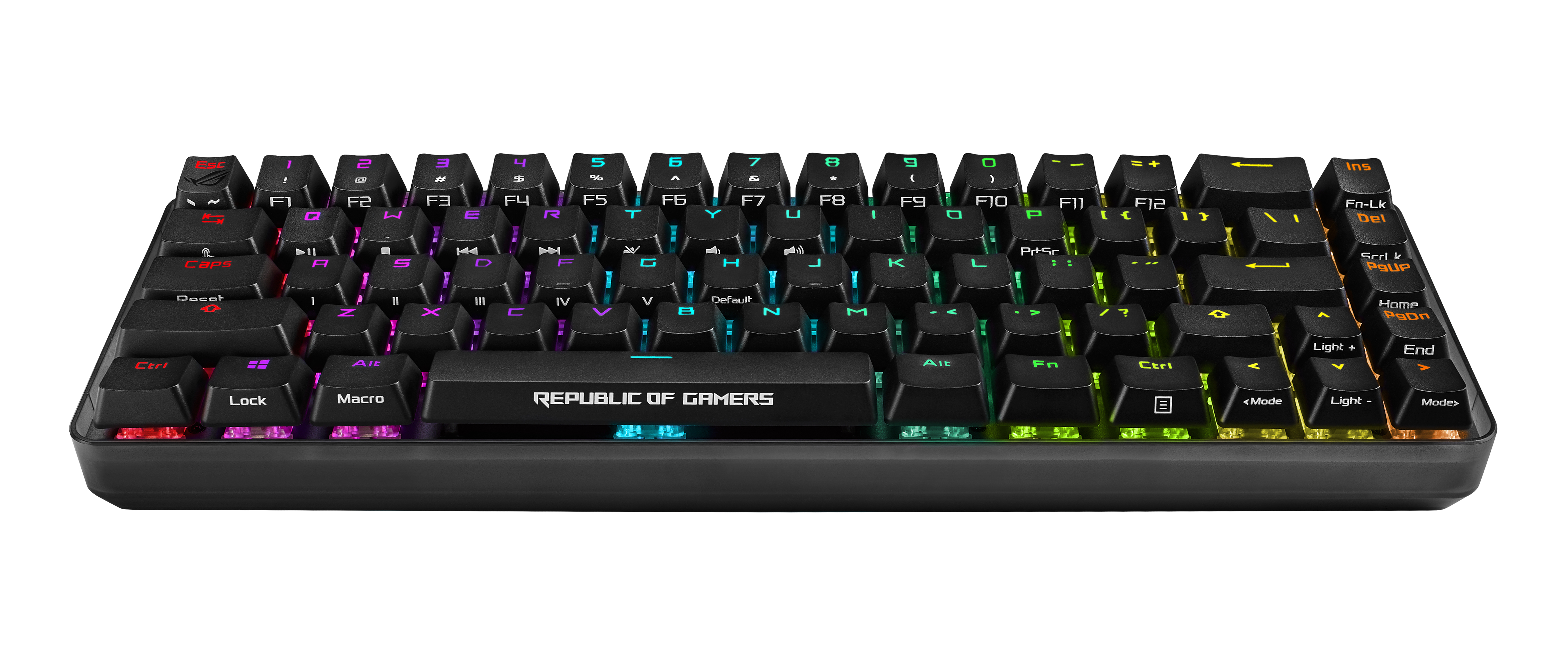 ASUS ROG Falchion, Gaming Tastatur, Mechanisch, Cherry MX Red, Kabellos und Kabelgebunden, Schwarz