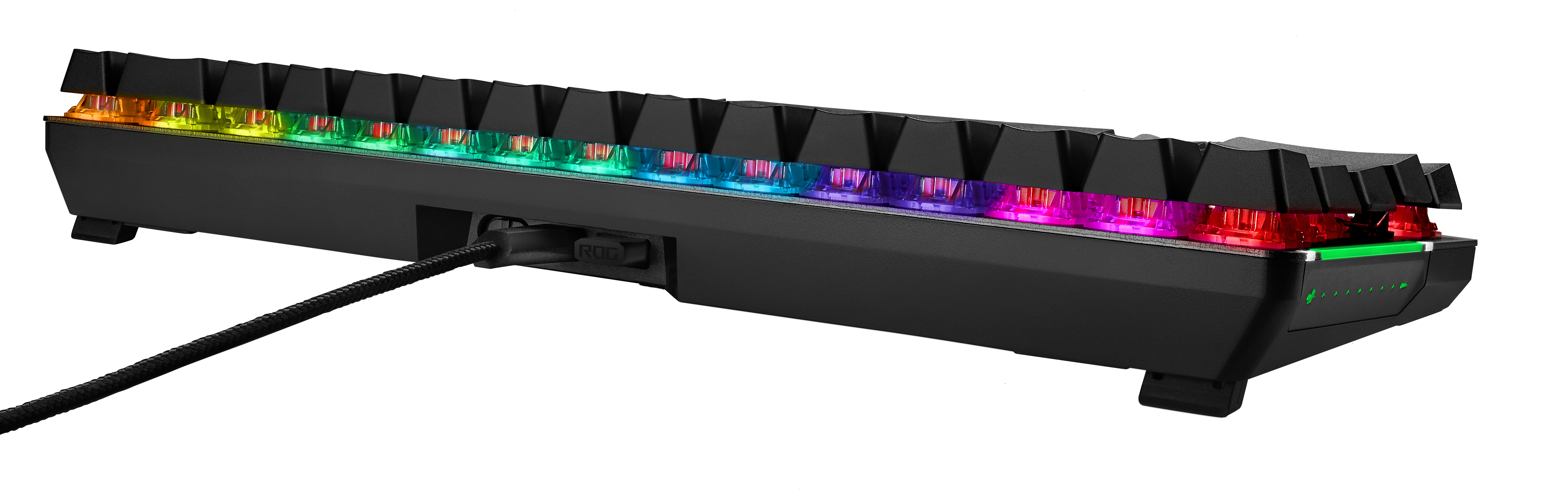 ASUS ROG Falchion, Gaming Tastatur, Mechanisch, Cherry MX Red, Kabellos und Kabelgebunden, Schwarz
