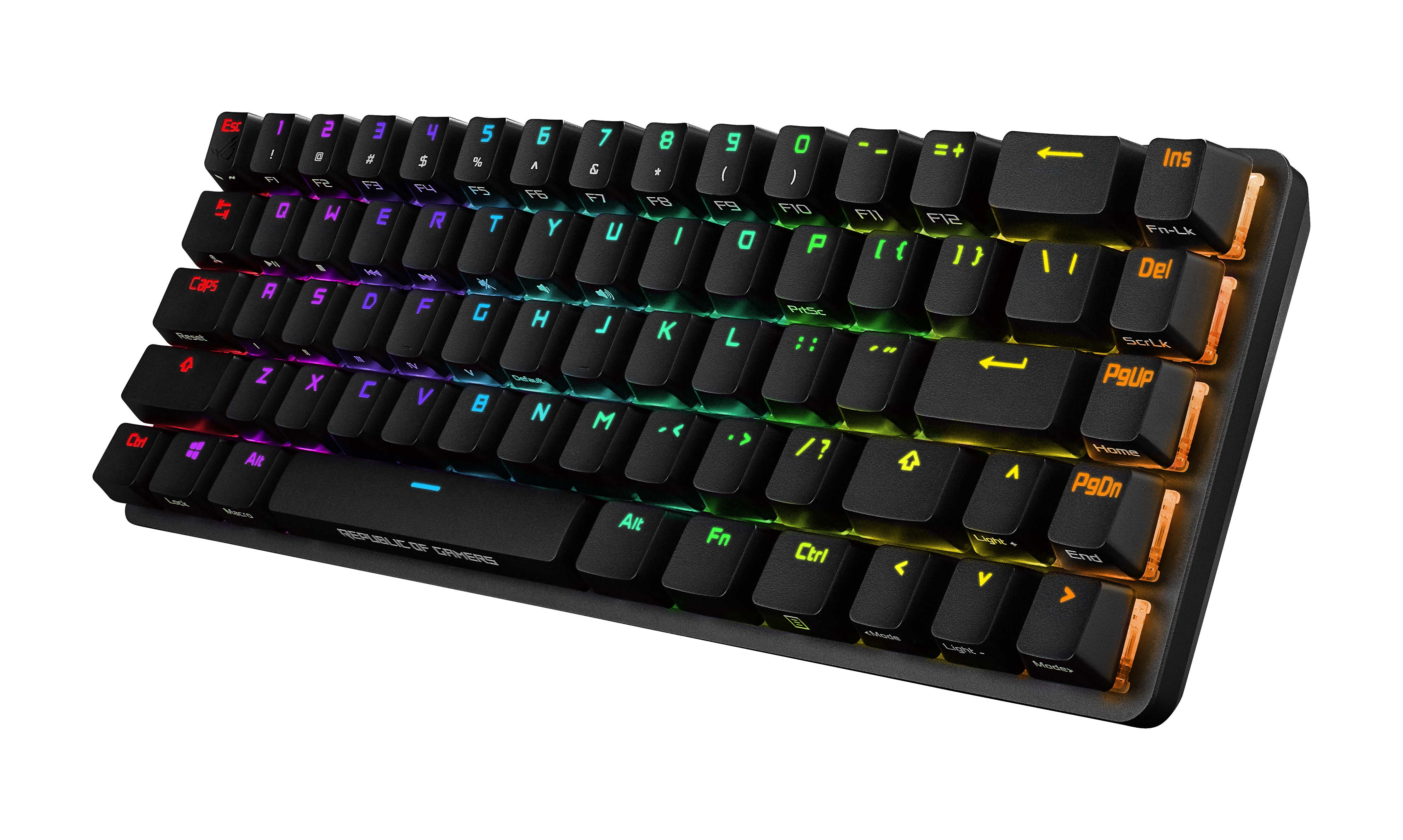 ASUS ROG Falchion, Gaming Tastatur, Mechanisch, Cherry MX Red, Kabellos und Kabelgebunden, Schwarz