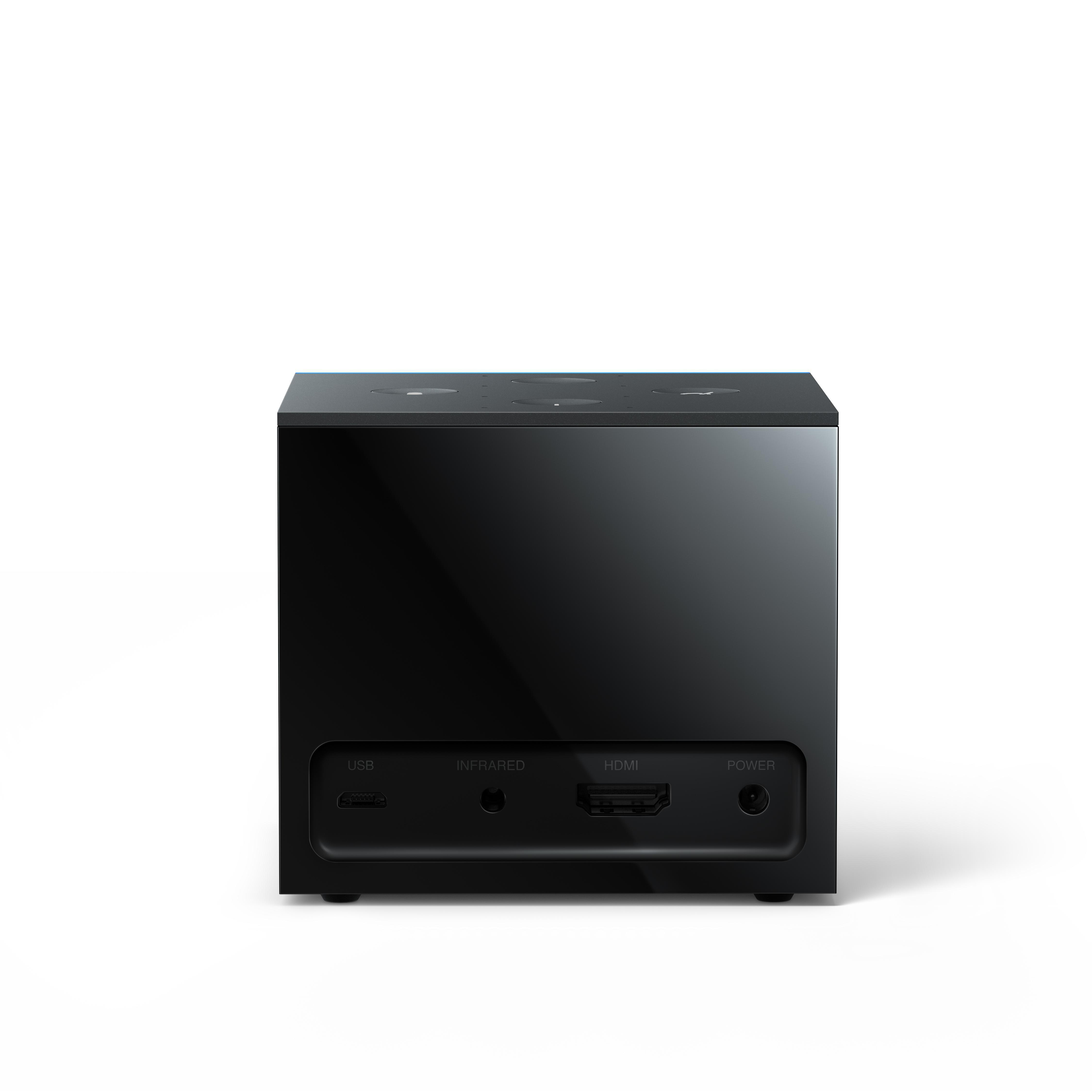 AMAZON Fire TV Cube 4K Ultra-HD mit Alexa Streaming-Mediaplayer 16 GB, Schwarz