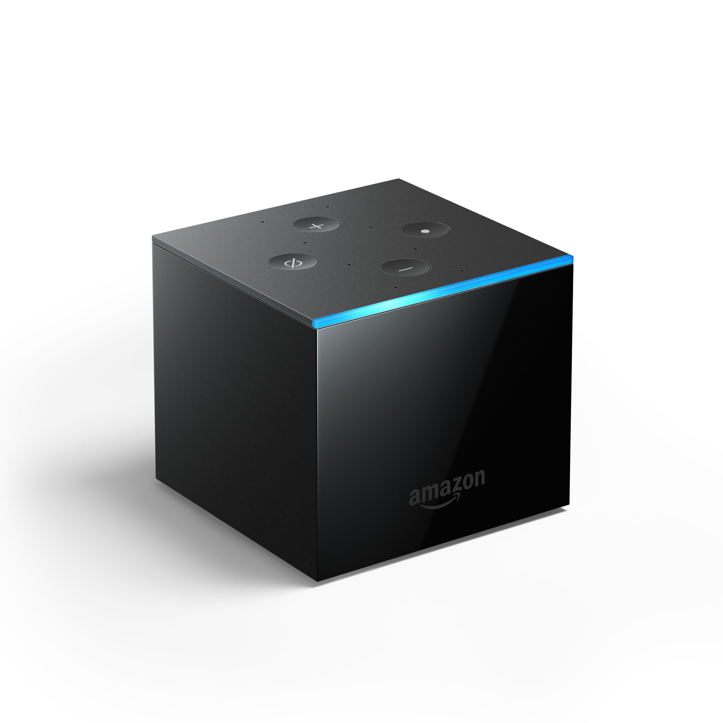 AMAZON Fire TV Cube 4K Ultra-HD mit Alexa Streaming-Mediaplayer 16 GB, Schwarz