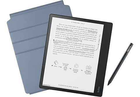eBook - Kobo Elipsa, 10.3" 1872 x 1404, 32 GB, Para eBook, e-Ink Carta, Negro + Funda + Stylus Pen