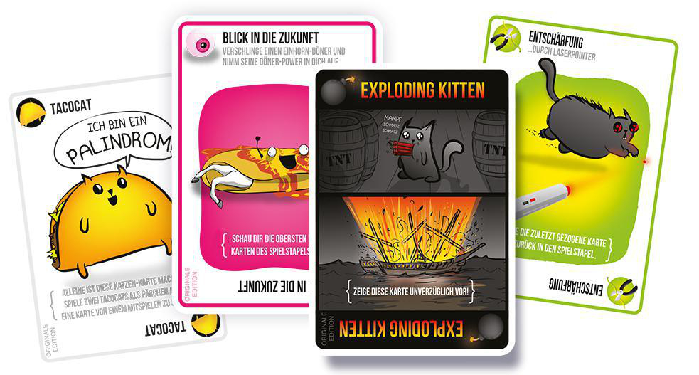 EXPLODING KITTENS Exploding Kittens Party-Pack Gesellschaftsspiel Mehrfarbig