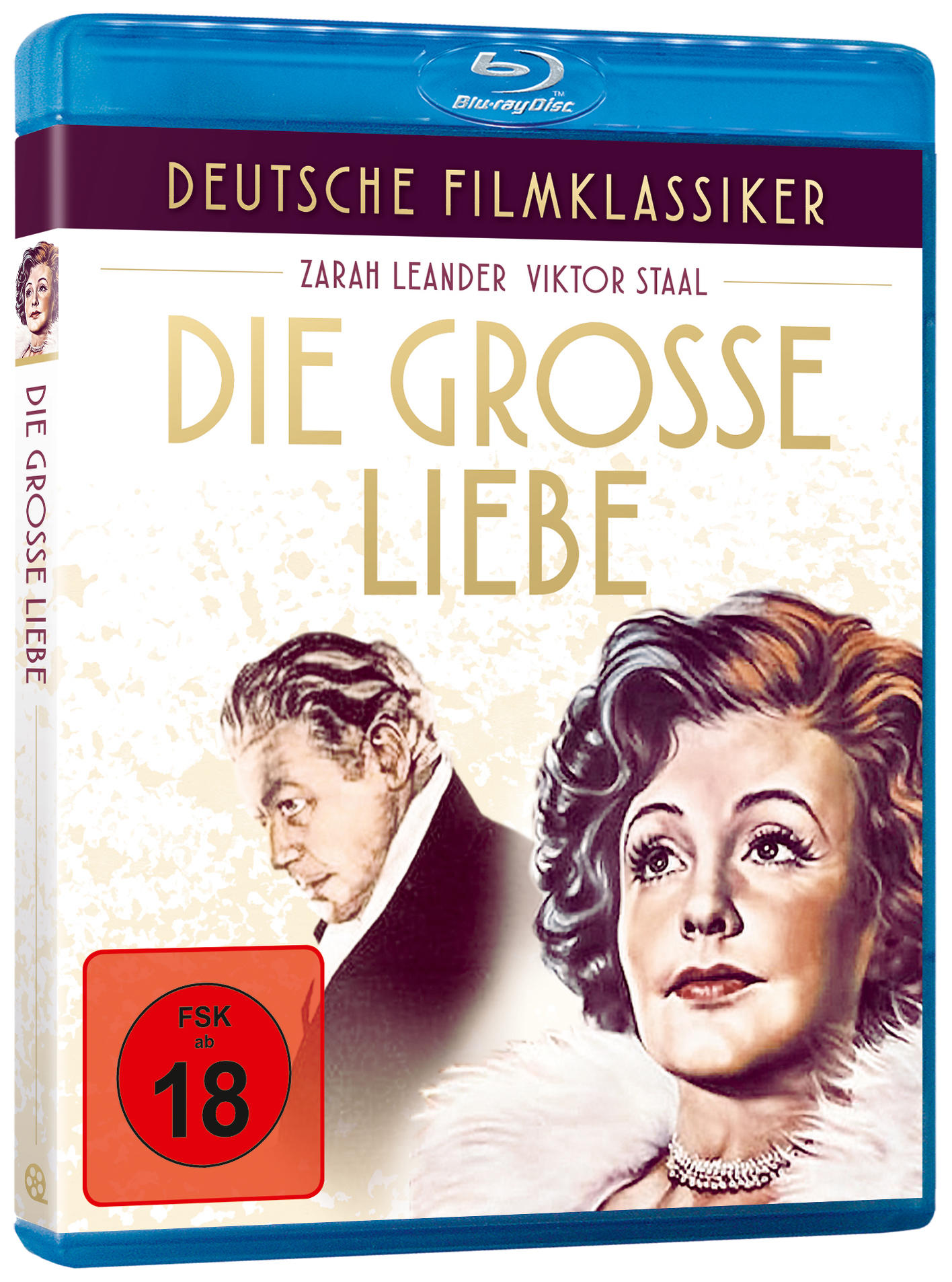 Blu-ray-Disc-Hülle mit einem Filmplakat mit einem Paar.