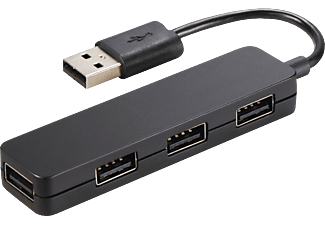 HAMA 00012324 Slim - USB-Hub (Schwarz)