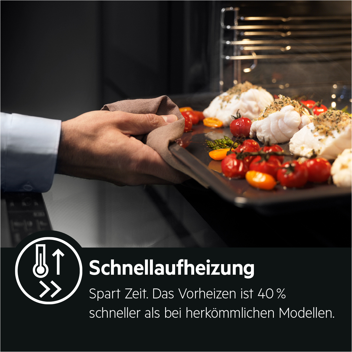 AEG HZ26B30I6R (EPS635220B+IEE64070+TR3LV) Serie 6000 SenseCook mit Kerntemperatursensor (mit Pyrolyse), Einbauherdset (Induktionskochfeld, A+, 71 l)