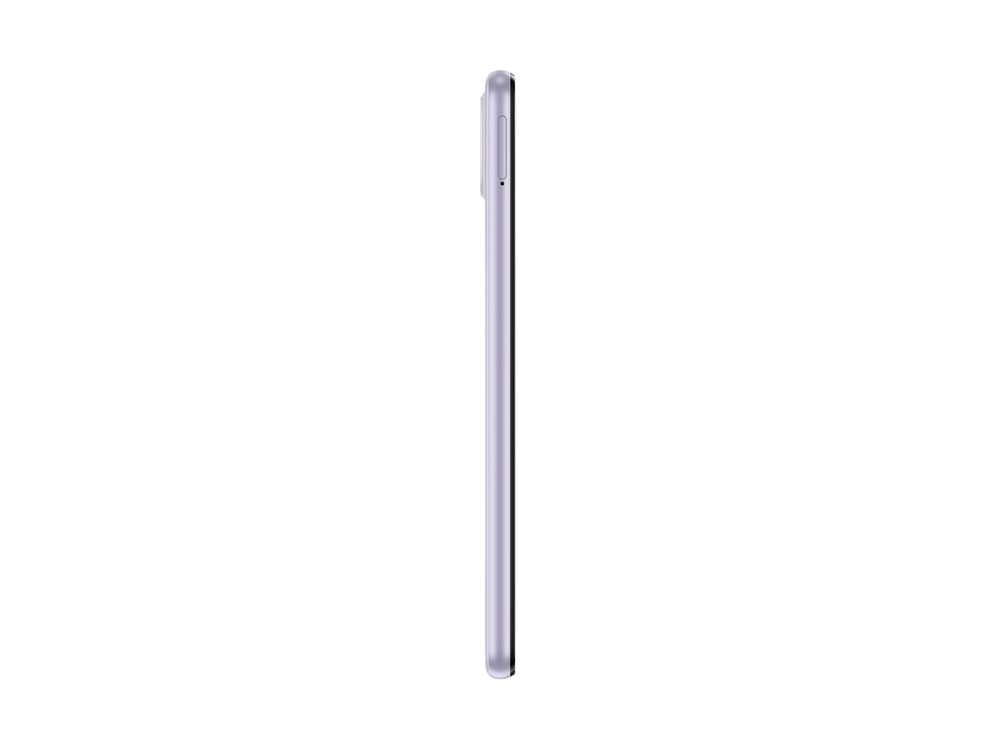 Un smartphone delgado de color lila claro.