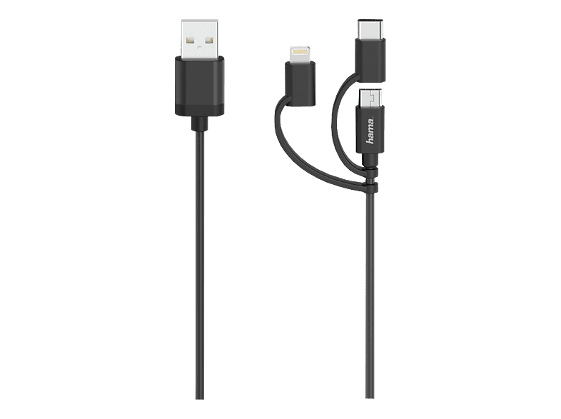 HAMA 00200617 - Micro-USB-Kabel (Schwarz)