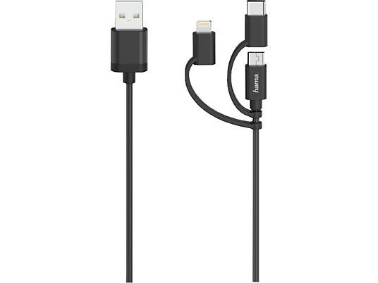 HAMA 00200617 - Micro-USB-Kabel (Schwarz)
