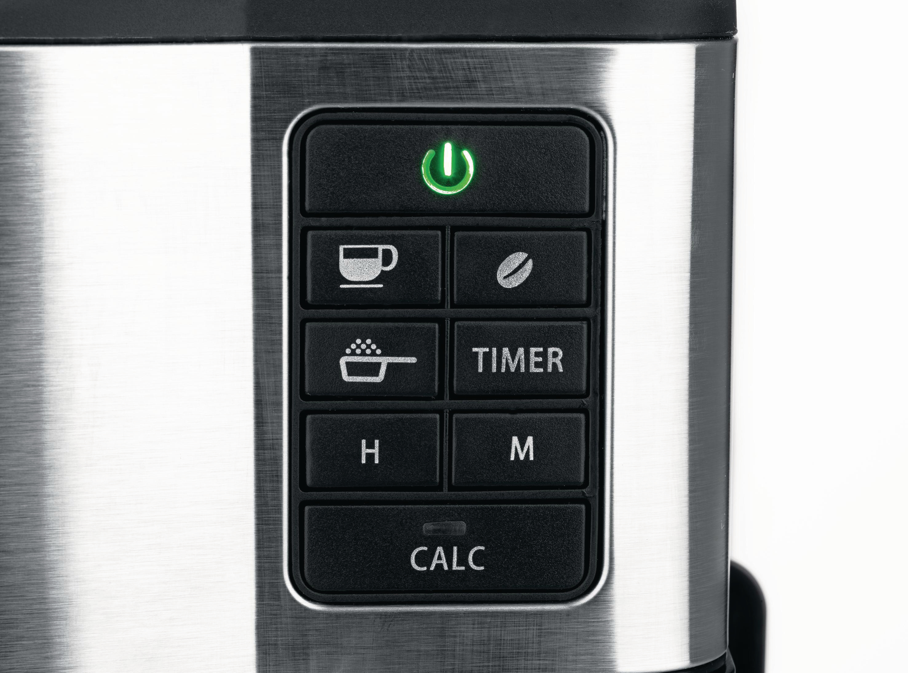 BEEM Fresh-Aroma-Perfect II DUO Kaffeemaschine Edelstahl/Schwarz