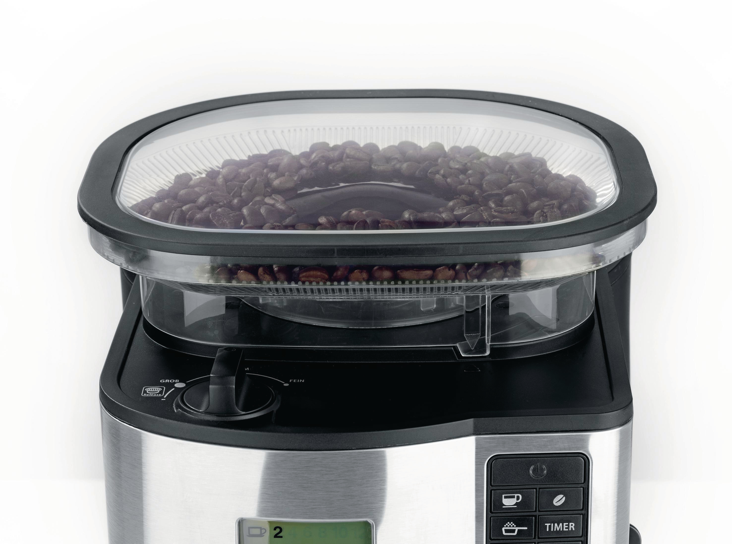 BEEM Fresh-Aroma-Perfect II DUO Kaffeemaschine Edelstahl/Schwarz