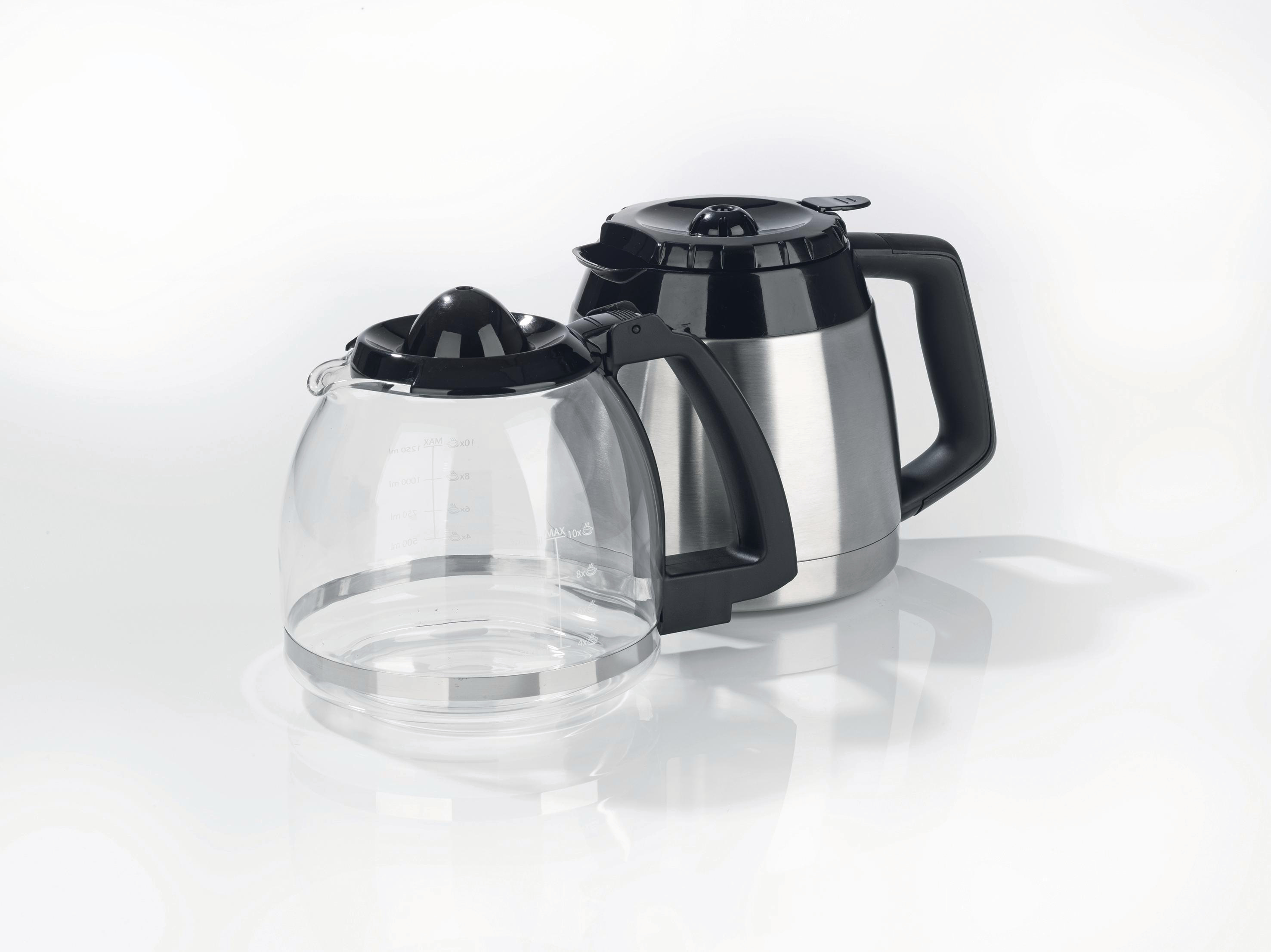 BEEM Fresh-Aroma-Perfect II DUO Kaffeemaschine Edelstahl/Schwarz